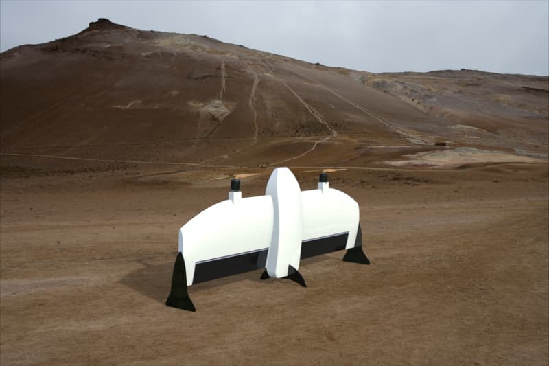 WING UAV close detail render